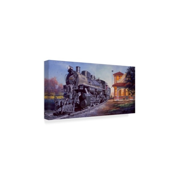 D. Rusty Rust 'Train Station' Canvas Art,12x24